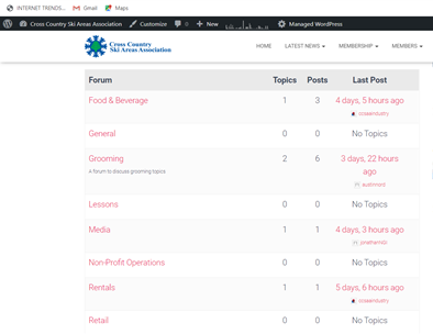 New – Member forum
